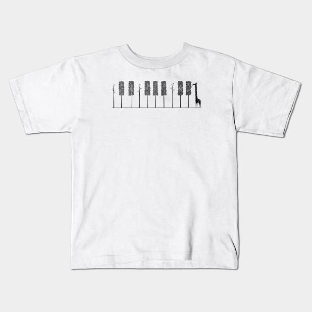 The pianist Kids T-Shirt by ilovedoodle